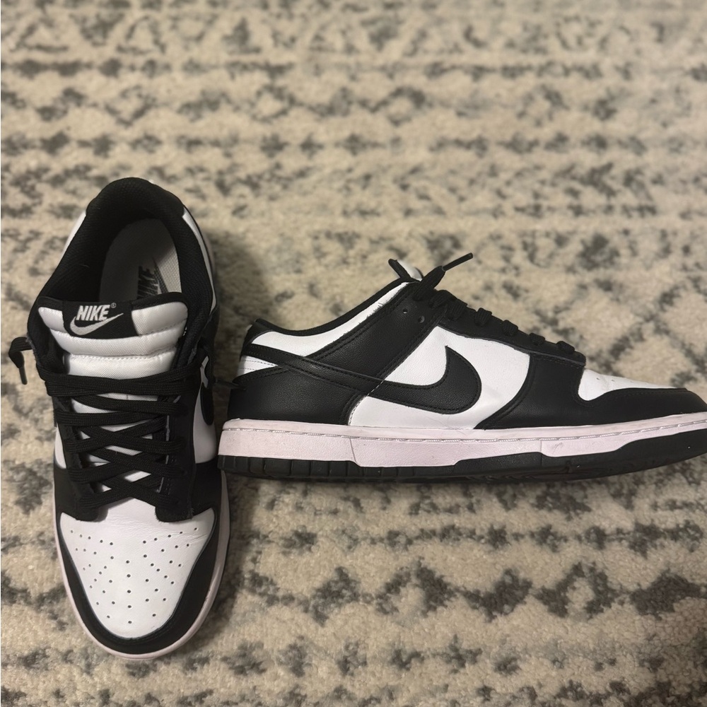 Nike Black and White Dunk Sneakers